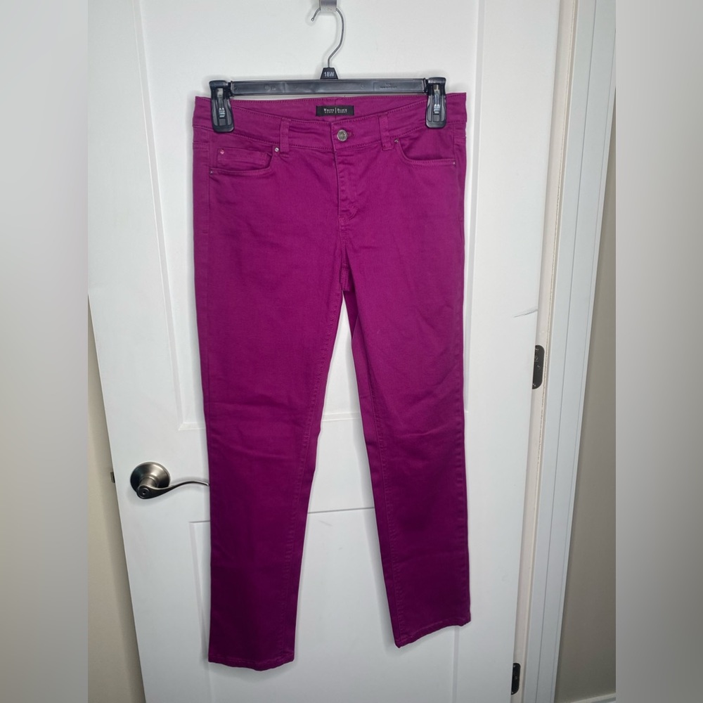 White House Black Market Slim Ankle Blanc Jeans Women’s Size 6 Regular